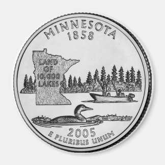 2005 Minnesota Staat Quarter Magnet