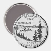 2005 Oregon Staat Quarter Magnet (Vorderseite/Rückseite)