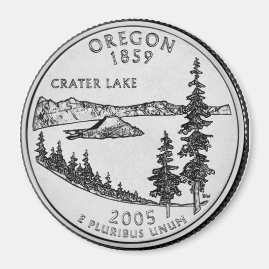 2005 Oregon Staat Quarter Magnet (Vorne)