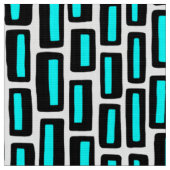 2005 - Schwarz und Cyan auf Weiß Stoff (Nahaufnahme)