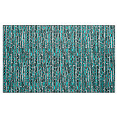 2005 - Schwarz und Cyan auf Weiß Stoff (Yard (91,4 cm))
