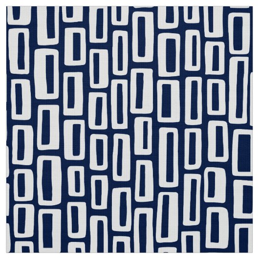 2005 - White on Dark Blue 001744 Stoff (Muster)