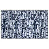 2005 - White on Dark Blue 001744 Stoff (Fat Quarter (45,7 x 55,9 cm))
