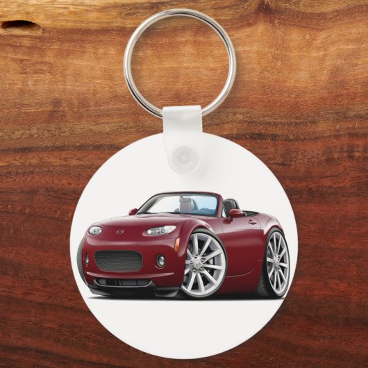 2006-08 Miata Maroon Car Schlüsselanhänger (Vorderseite)