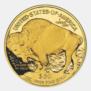 2006 American Buffalo Proof Gold Bullion Coin Runder Aufkleber