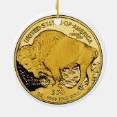 2006 Amerikaner-Büffel-Beweis-Goldbarren-Münze Keramik Ornament (Hinten)