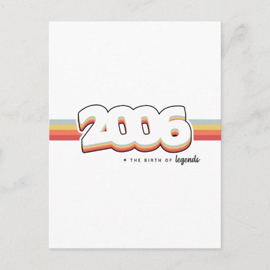 2006 Die Geburt von Legenden Postkarte (Vorderseite)