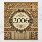 2006: Ein Jahr in Schnörkeln Weinetikett (Einzelnes Label)