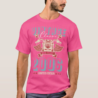 2006 geboren 15. Geburtstag Motorrad T-Shirt