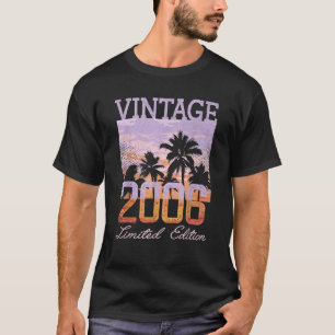 2006 Geboren Männer Frauen 20 Jahre Alt Begrenzt T-Shirt