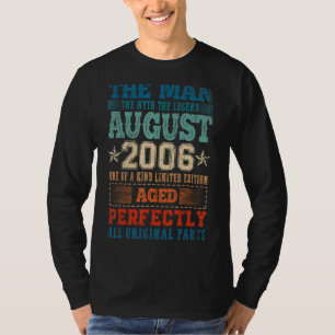 2006 Jahre Vintager August 2006 16. Geburtstag T-Shirt