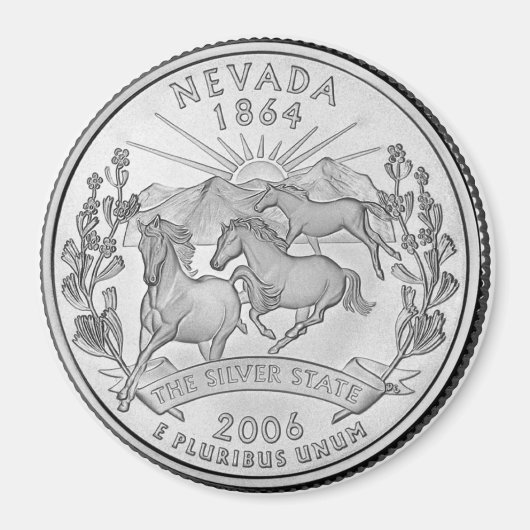 2006 Nevada Staat Quarter Magnet (Vorne)