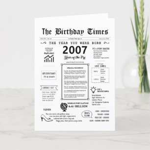 2007 Das Jahr, in dem Sie zur Geburtstagskarte Geb Dankeskarte