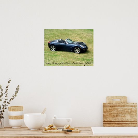 2007 Deep Blue Pontiac Solstice GXP Picture Poster (Küche)