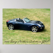 2007 Deep Blue Pontiac Solstice GXP Picture Poster (Vorne)
