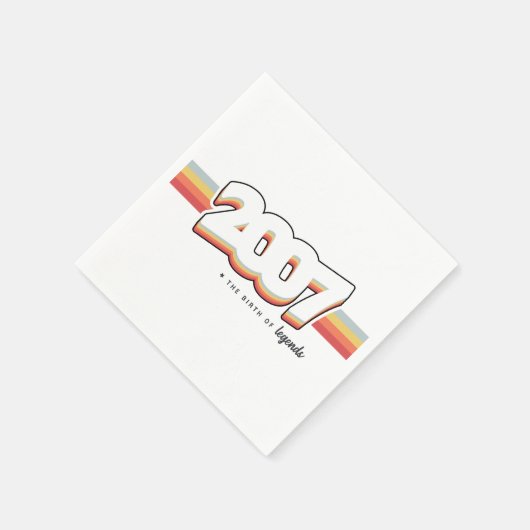 2007 Die Geburt von Legenden Serviette (Ecke)