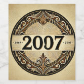 2007: Ein Jahr der Grandeur Weinetikett (Einzelnes Label)