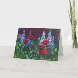 2007_Poppies_Delphiniums Karte