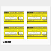 2007 Tacoma A/C Klimaanlage Decal Rechteckiger Aufkleber (Blatt)