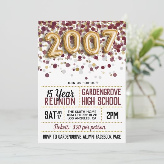 2007 Uni-Wiedersehen Einladung (Stehend Vorderseite)