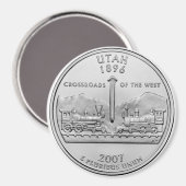 2007 Utah Staat Quarter Magnet (Vorderseite/Rückseite)