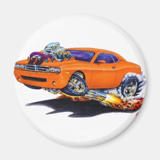 2008-10 Challenger Orange Car Magnet (Vorne)