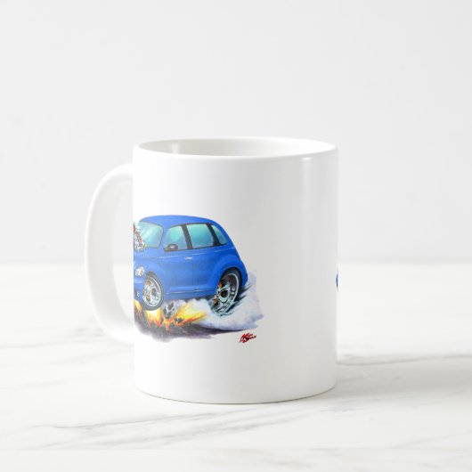 2008-10 Pint-Kreuzer-Blau-Auto Kaffeetasse (Vorderseite Links)
