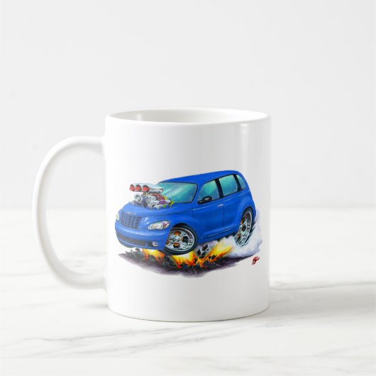 2008-10 Pint-Kreuzer-Blau-Auto Kaffeetasse (Links)