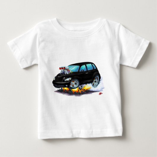 2008-10 Pint-Kreuzer-Schwarz-Auto Baby T-shirt (Vorderseite)