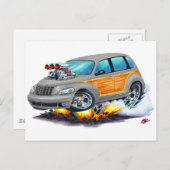 2008-10 PT Cruiser Gray Woodie Postkarte (Vorne/Hinten)