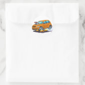 2008-10 PT Cruiser Orange Car Runder Aufkleber (Tasche)