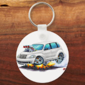 2008-10 PT Cruiser White Car Schlüsselanhänger (Vorderseite)