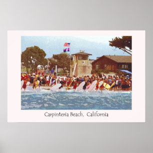 2008 Carpinteria Beach Poster