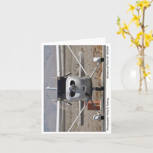 2008 Cessna 172 Skyhawk SP Foto Note Card #1 Karte (Gelbe Blume)