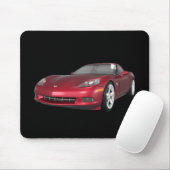 2008 Corvette: Sportwagen: Candy Apple Finish: Mousepad (Mit Mouse)