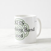 2008 marschierendes Band-GedenkTasse Kaffeetasse (VorderseiteRechts)
