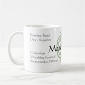 2008 marschierendes Band-GedenkTasse Kaffeetasse (Links)