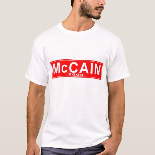2008 Rot-John McCain T - Shirt (Vorderseite)