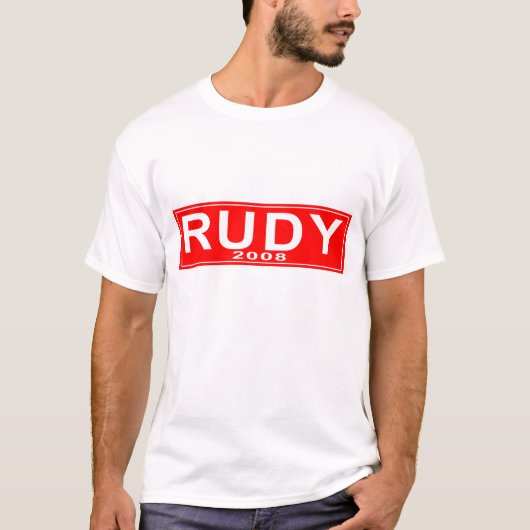 2008 Rot-Rudolph Giuliani T - Shirt (Vorderseite)