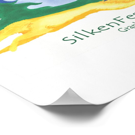 2008 Silkenfest Logo Kim Tucker Poster/Print Poster (Ecke)