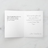 2008 Weihnachtskarte - Schluss Feiertagskarte (Innenseite)