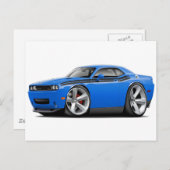 2009-11 Challenger RT B5 Blue-Black Car Postkarte (Vorne/Hinten)