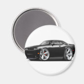 2009-11 Challenger RT Black-White Car Magnet (Vorderseite/Rückseite)