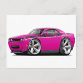 2009-11 Challenger RT Fuschia-Black Car Postkarte (Vorderseite)
