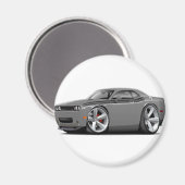 2009-11 Challenger RT Gray-Black Car Magnet (Vorderseite/Rückseite)