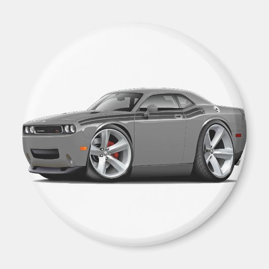 2009-11 Challenger RT Gray-Black Car Magnet (Vorne)