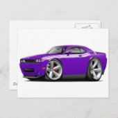 2009-11 Challenger RT Lila-White Car Postkarte (Vorne/Hinten)