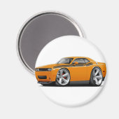 2009-11 Challenger RT Orange-Black Car Magnet (Vorderseite/Rückseite)