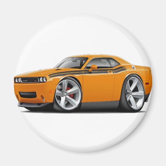2009-11 Challenger RT Orange-Black Car Magnet (Vorne)