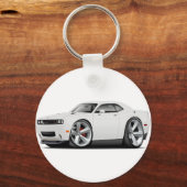 2009-11 Challenger RT Weißer Wagen Schlüsselanhänger (Vorderseite)